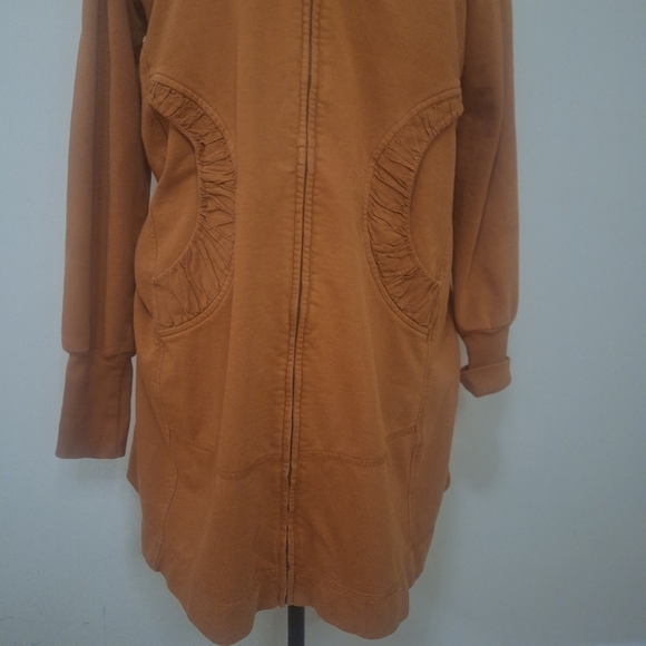 Color Me Cotton. Zip Front Long Hoodie Size M - Picture 4 of 12